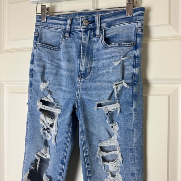 American Eagle Next Level Stretch Super Hi-Rise Jegging Women Size 2 - Picture 2 of 6